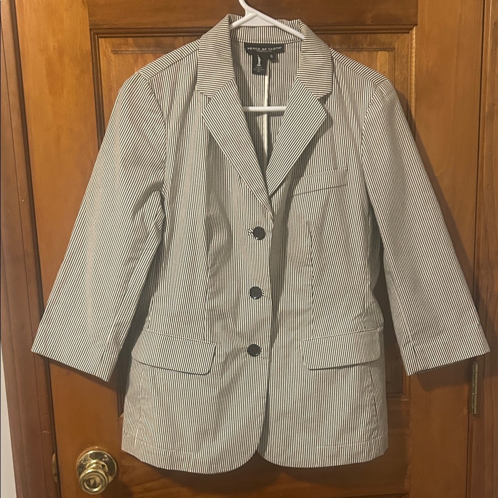 Peace of Cloth Pinstripe Blazer